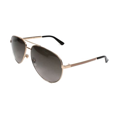 gucci pilot sunglasses gold|Gucci aviator sunglasses men's.